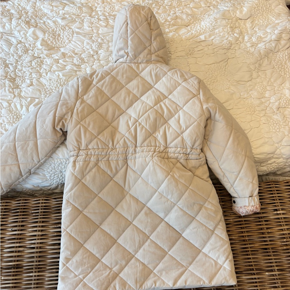 Joe Fresh Beige Quilted Puffer Coat - Picture 3 of 6